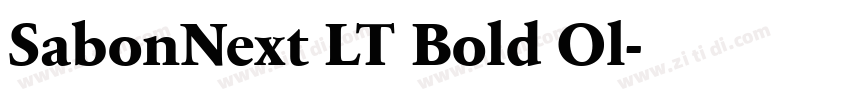 SabonNext LT Bold Ol字体转换